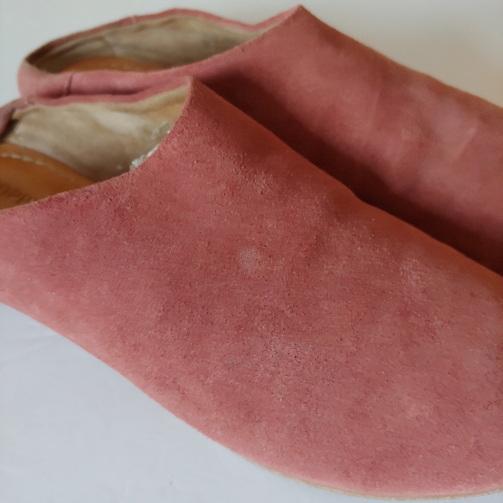 Poppy Barley The Cabin Shoe Pink Suede Size 6 - Picture 6 of 14